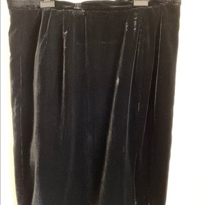Talbots midlength velvet skirt